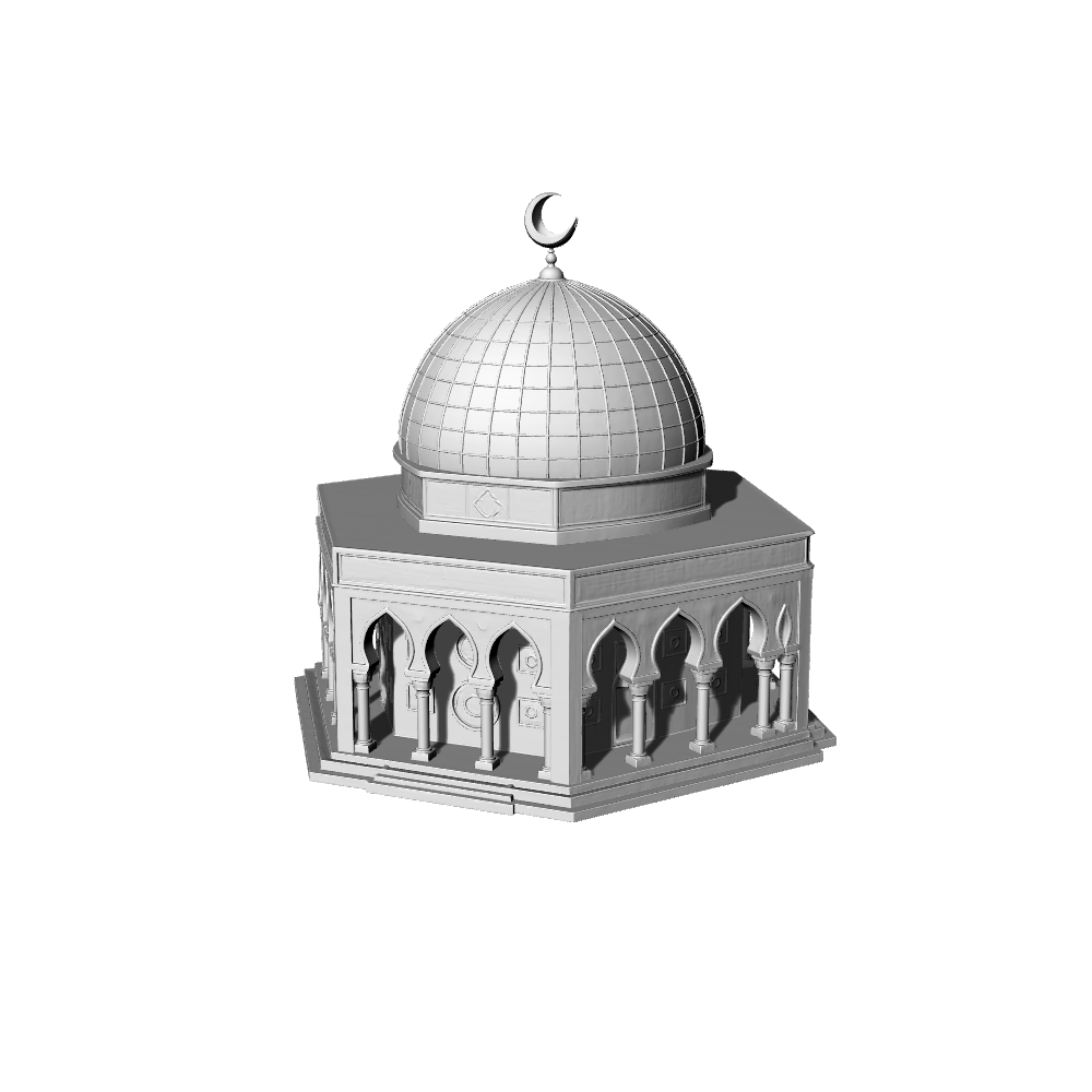 MRY-SFW LYTB073 Miniature Scene Model Middle Eastern City Building Islamic Style Dome Mosque