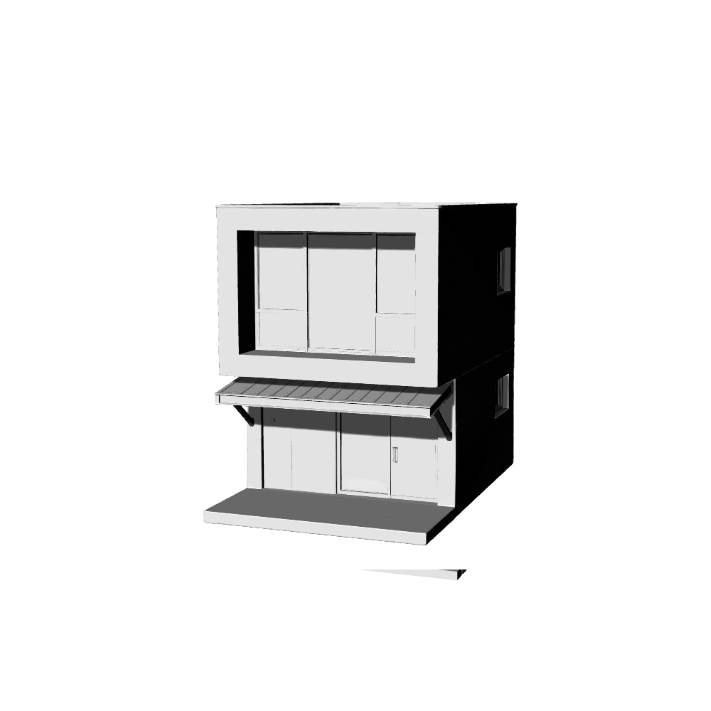 MRY-SFW LYTB079 Miniature Scene Model Modern Residence Minimalist Style Architecture Commercial Shop