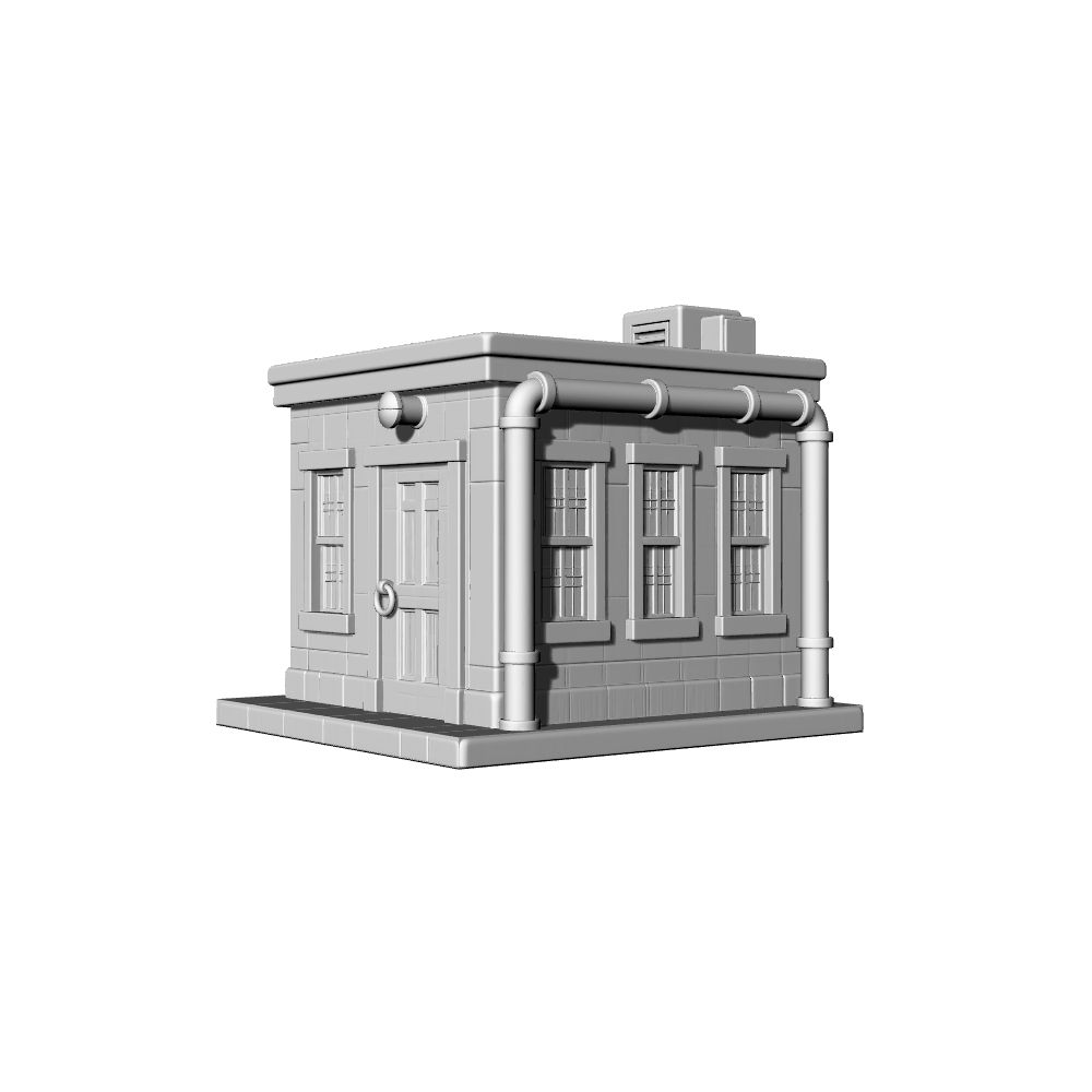 MRY-SFW LYTB410 Miniature Scene Building Model American Street Corner Single Story Shop Single Cottage Street Front Building