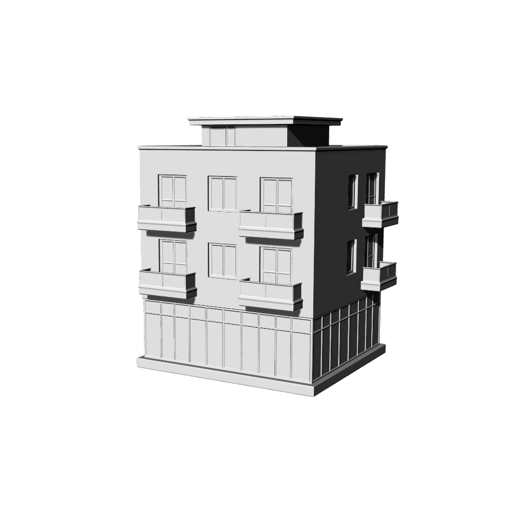 MRY-SFW LYTB451 Miniature Scene Building Model Modern Architecture High Rise Office Building Model Ornament