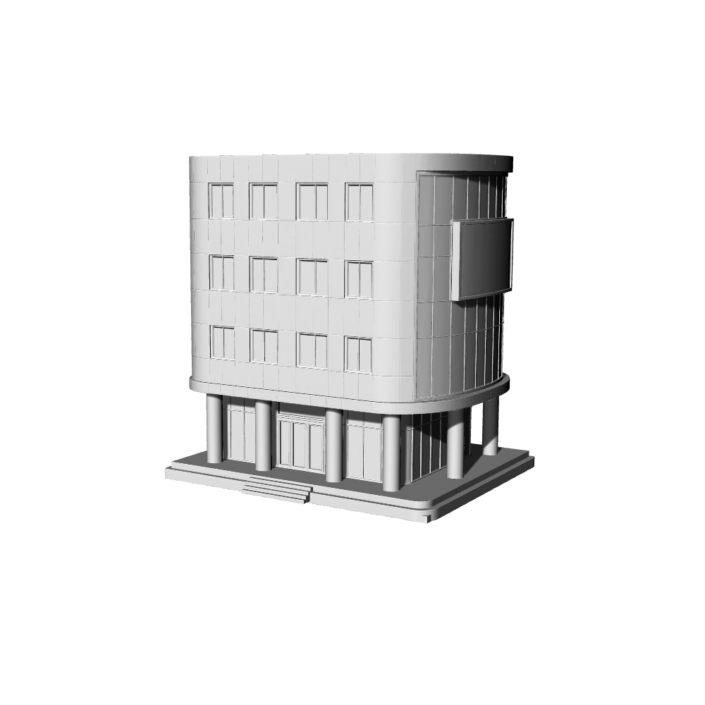 MRY-SFW LYTB453A Miniature Scene Building Model Modern Minimalist Financial Building Model Bank Building Ornament