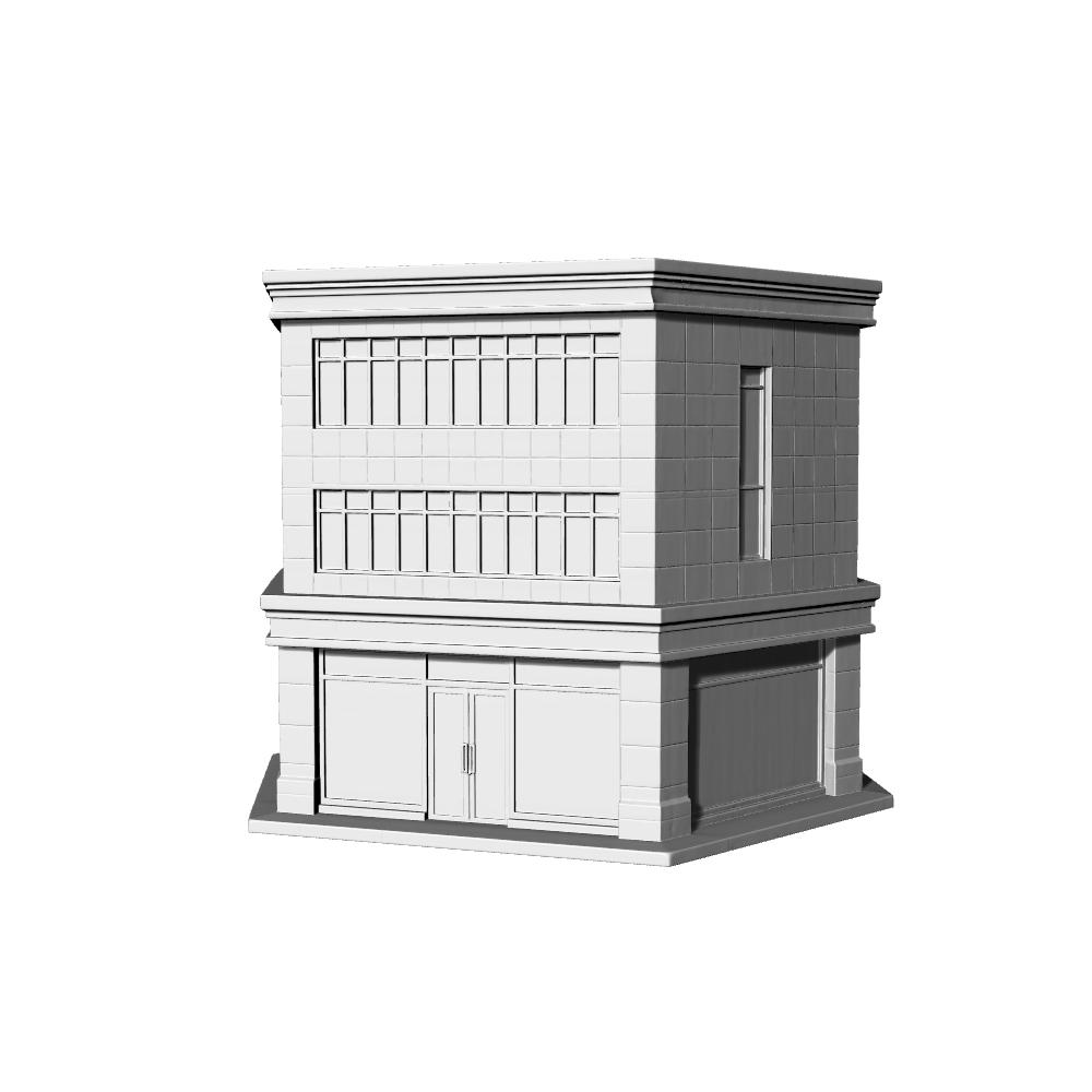MRY-SFW LYTB453E Miniature Scene Building Model Modern Minimalist Financial Building Model Bank Building Ornament
