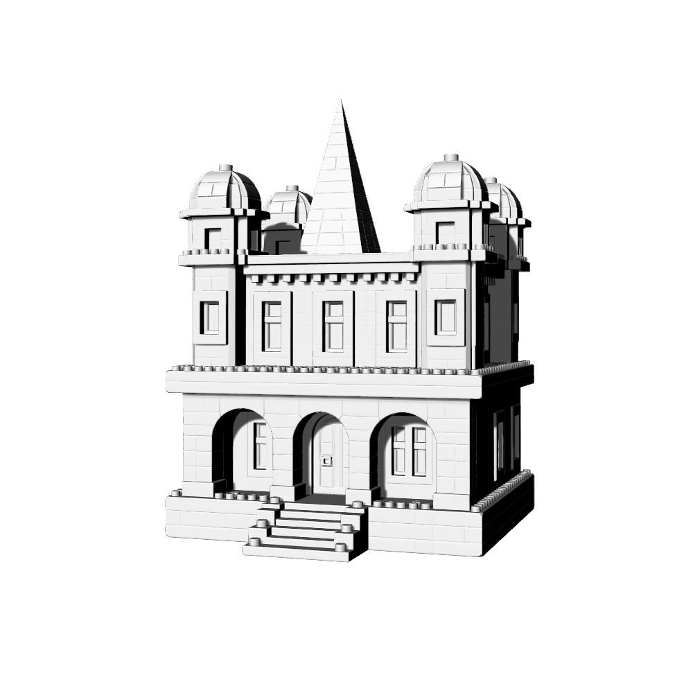 MRY-SFW LYTB581C Miniature Scene Building Model Romantic Fairy Tale Castle Fantasy Castle Model Art Style Building Model Ornament 3D Printed Model