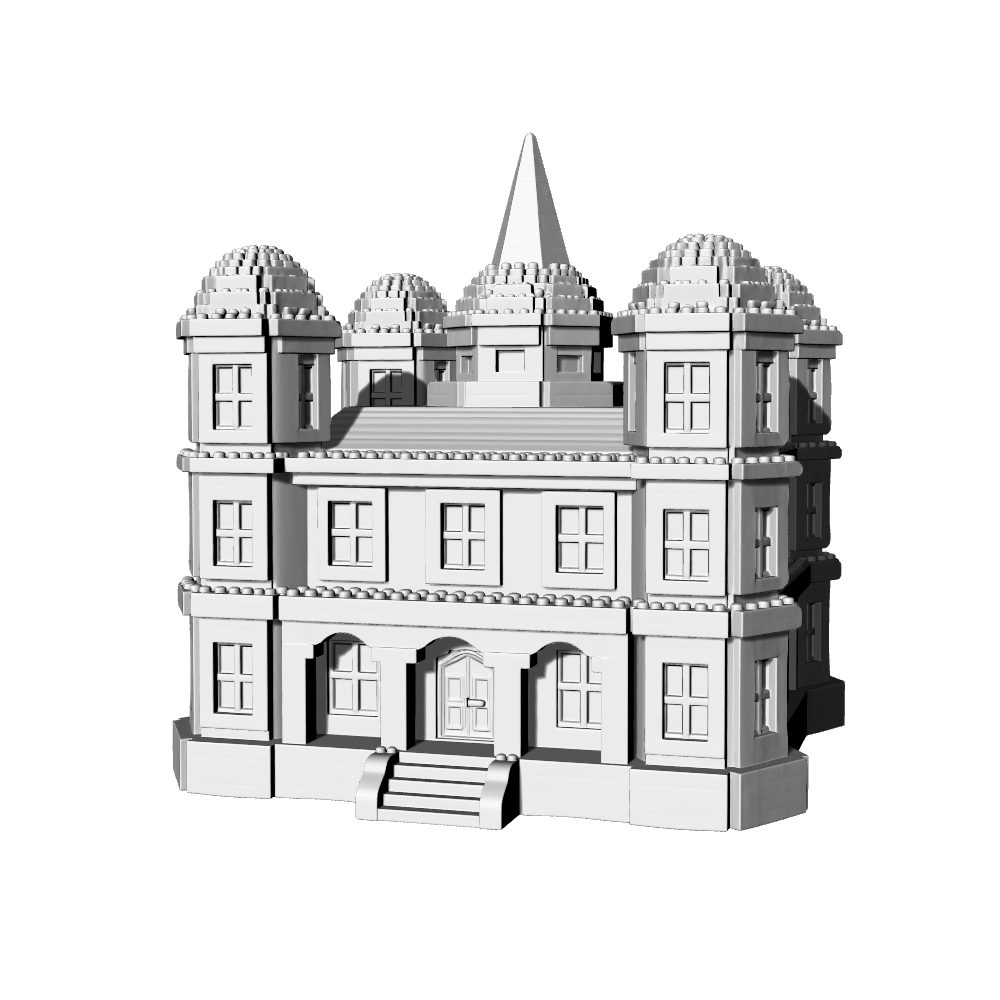 MRY-SFW LYTB581D Miniature Scene Building Model Romantic Fairy Tale Castle Fantasy Castle Model Art Style Building Model Ornament 3D Printed Model