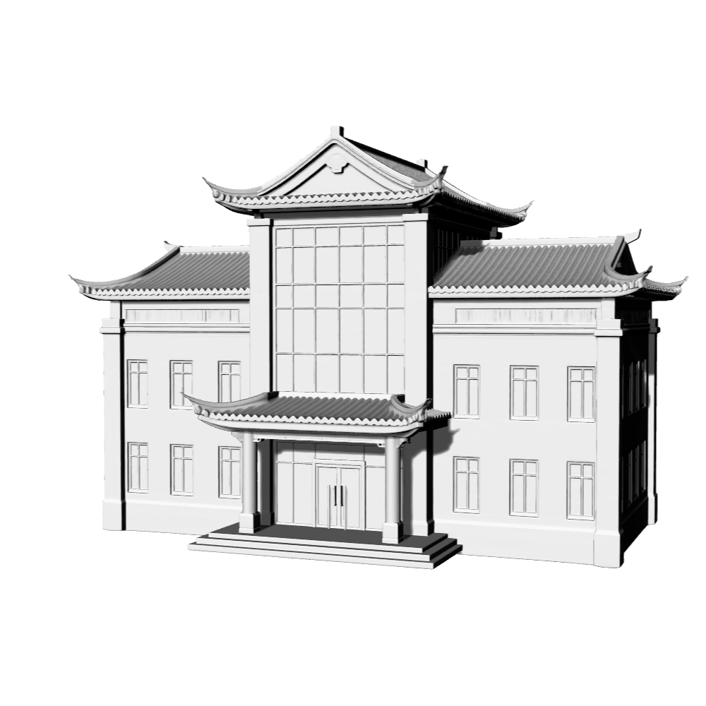 MRY-SFW LYTB641A Miniature Scene Building Model New Chinese Commercial Store Ancient Style Commercial Attic Building Model 3D Print Model