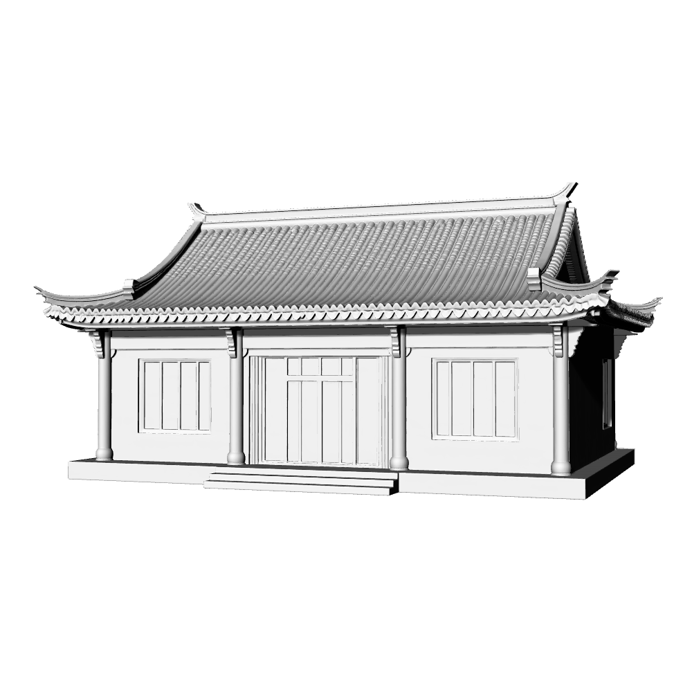 MRY-SFW LYTB676B Miniature Scene Building Model Modern Style New Chinese Residence Architecture Sand Table Ornament 3D Printing Model