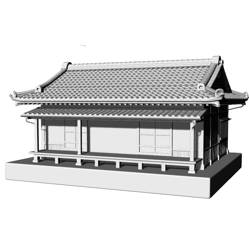 MRY-SFW LYTB676D Miniature Scene Building Model Modern Style New Chinese Residence Architecture Sand Table Ornament 3D Printing Model