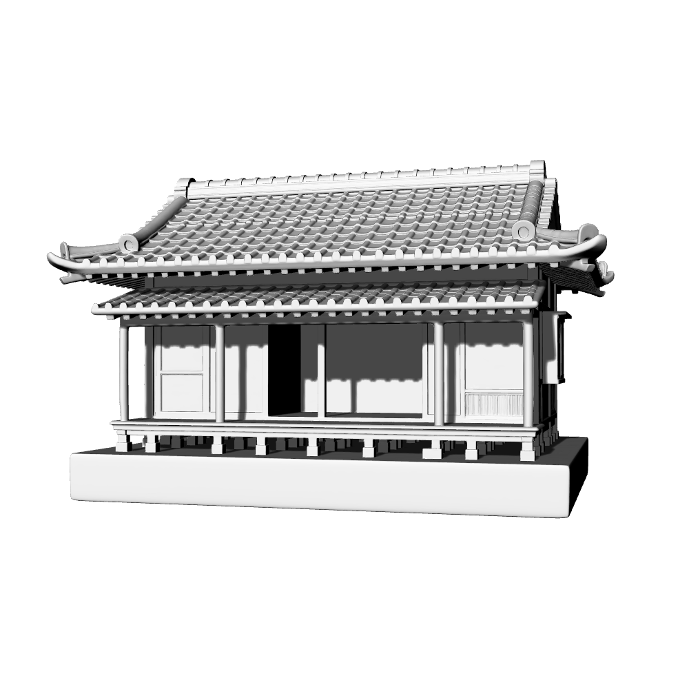MRY-SFW LYTB676F Miniature Scene Building Model Modern Style New Chinese Residence Architecture Sand Table Ornament 3D Printing Model
