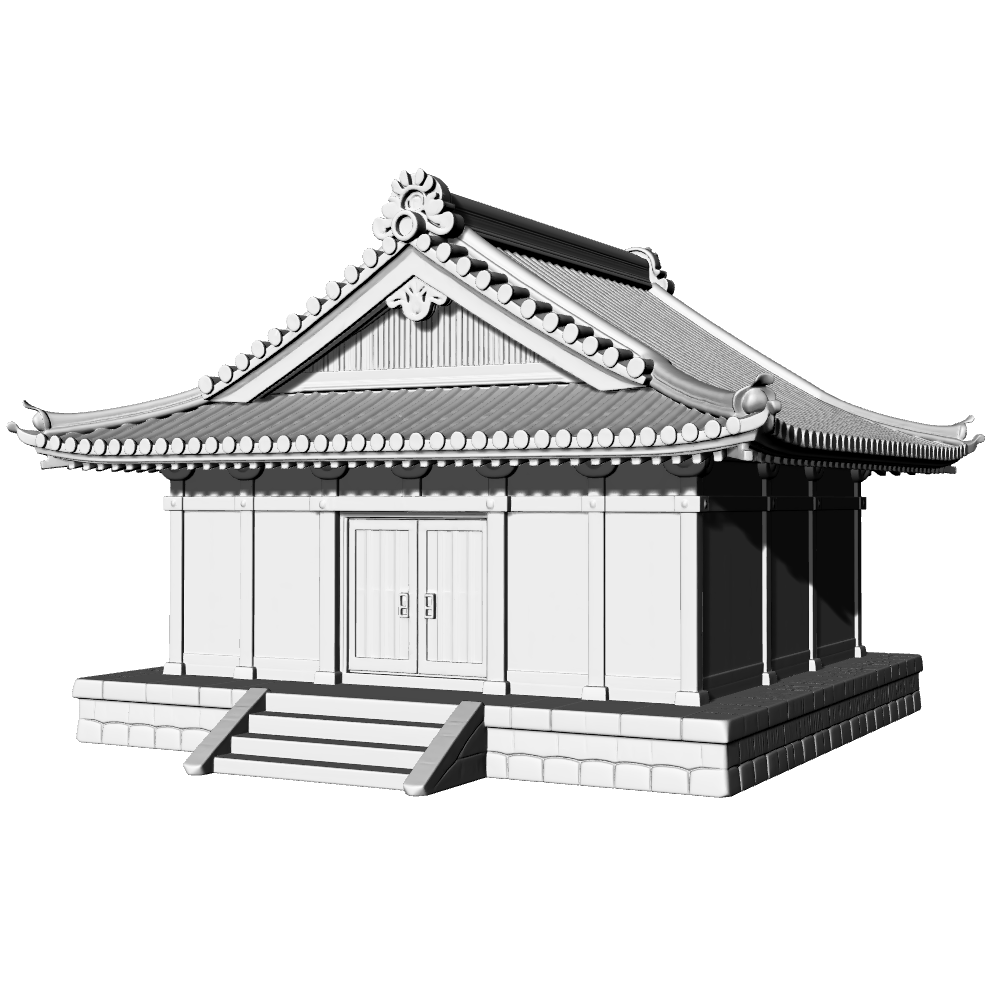 MRY-SFW LYTB689E Miniature Scene Building Model Japanese Traditional Country Tea House Building Desktop Ornament 3D Printing Model