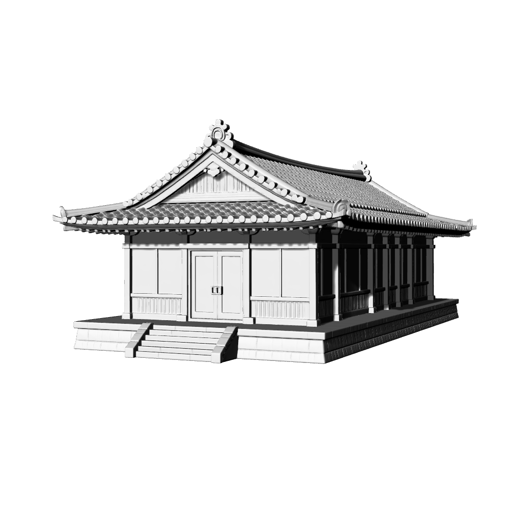 MRY-SFW LYTB697K Miniature Scene Building Model Japanese Traditional Machiya Building Civilian Residence Japanese Building Ornament 3D Printing Model