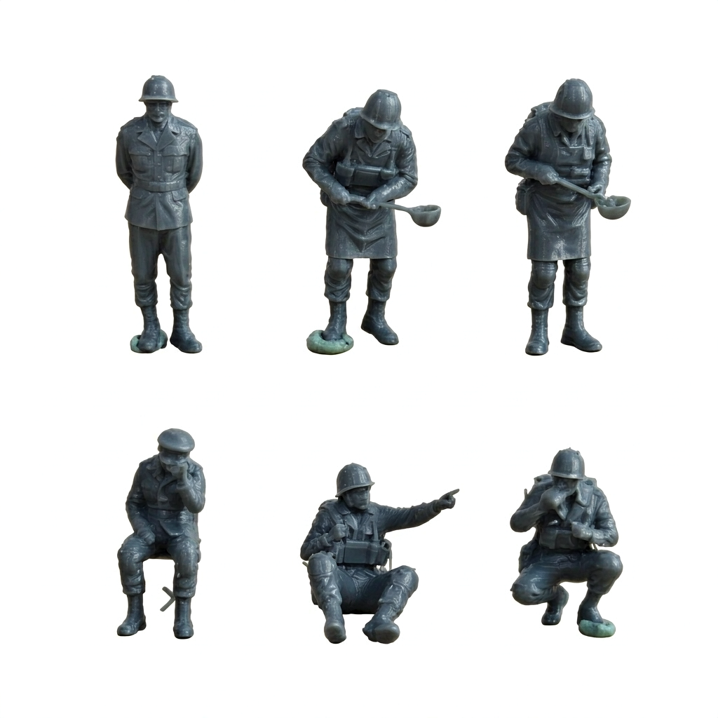 WWII German Soldiers Figures Set of 6 Resin MRY-SFW LYTD047