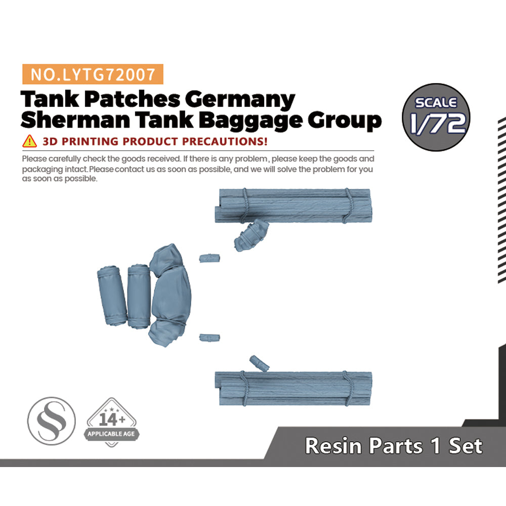 Yao's Studio LYTG007 Tank Patches Germany Sherman Tank Baggage Group