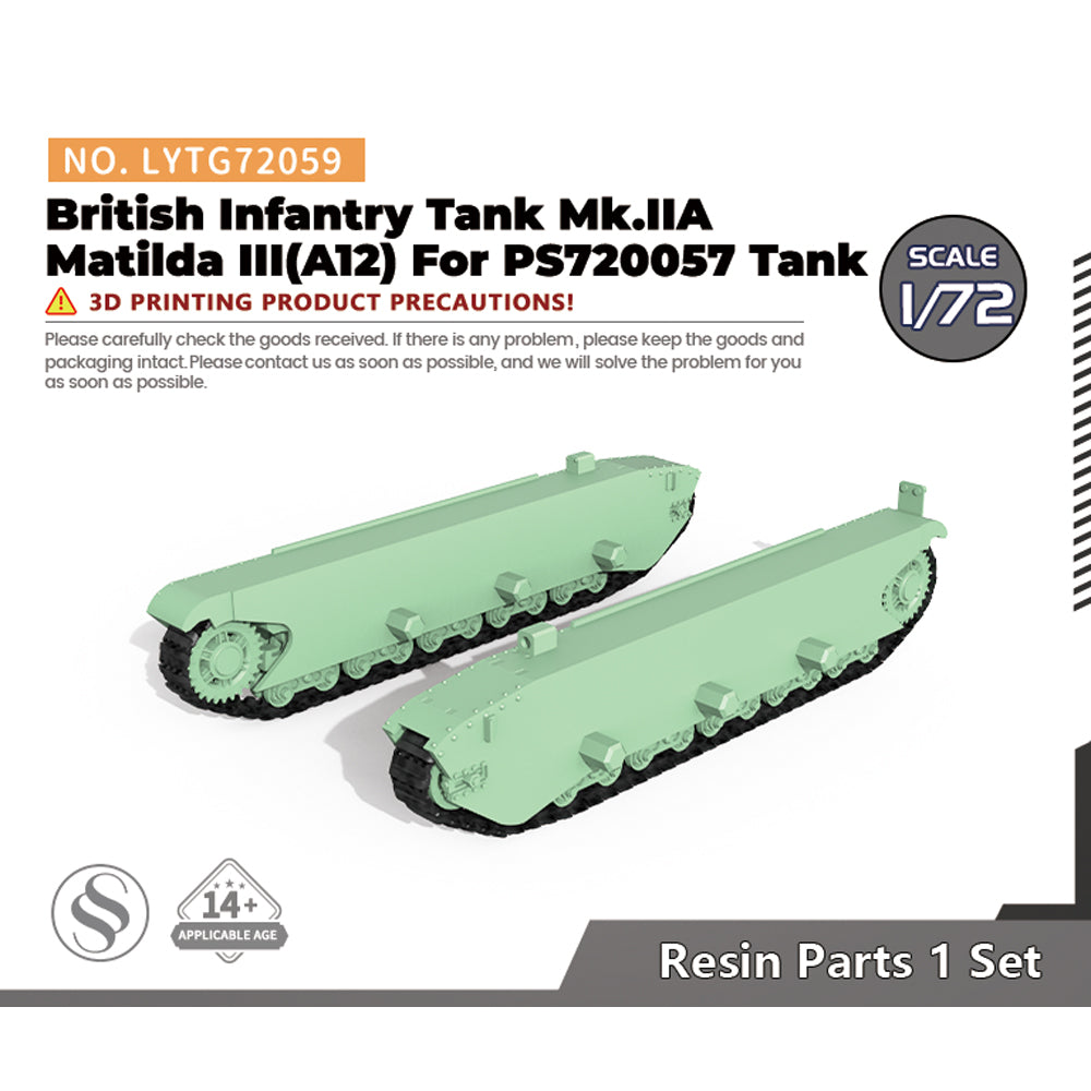 Yao's Studio LYTG059 1/35(48,72,144) Model Upgrade Parts British Infantry Tank Mk IIA Matilda III(A12) Track Links