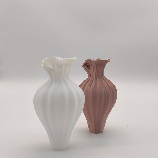 SSMODEL LYTP008B/D/E/F/G/H 1/L 1/M 1/S Luxury Floral Vase - Minimalist Nordic Style 3D Printed Home Decor, Small Aesthetic Centerpiece for Living Room Nordic Style Flower Vase