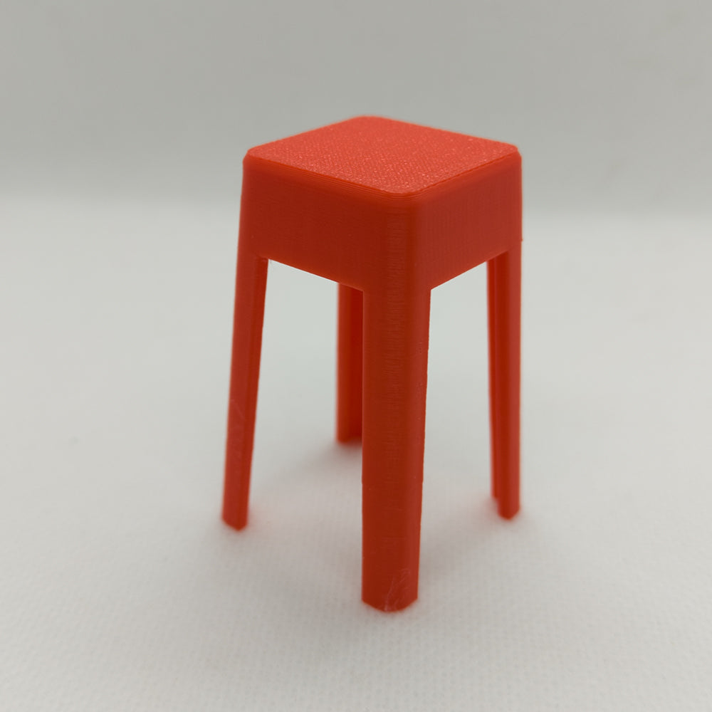 LYTP12665C 1/12 Single Plastic Stool Dollhouse Miniature Mini Diorama Bedroom Furniture BJD Ornamental