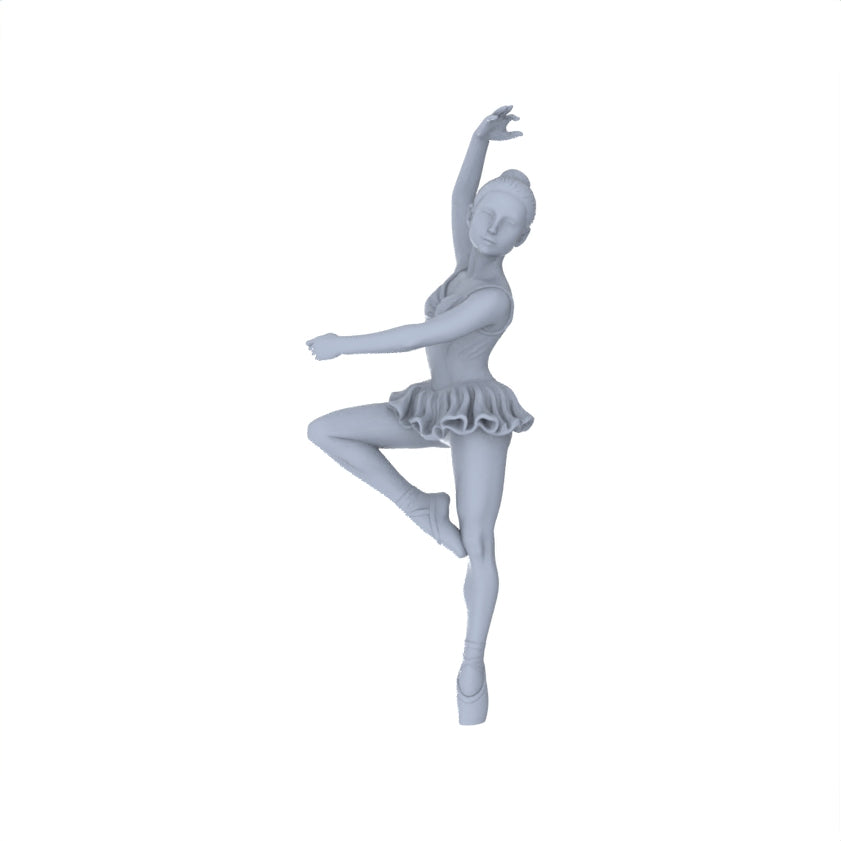 Yao's Studio LYTR152 Ballet Dancer Resin Miniature Model 4-Figure Set, Unpainted Ballerina Figures, DIY Painting Dance Scene Decoration Miniatures Diorama Resin Figures