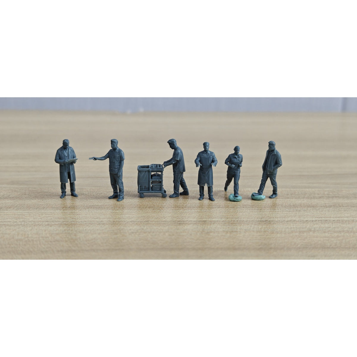 Modern Medical Staff Healthcare Group of 6 Miniature Car Diorama Figures Scene Props Accessories Resin MRY-SFW LYTR522