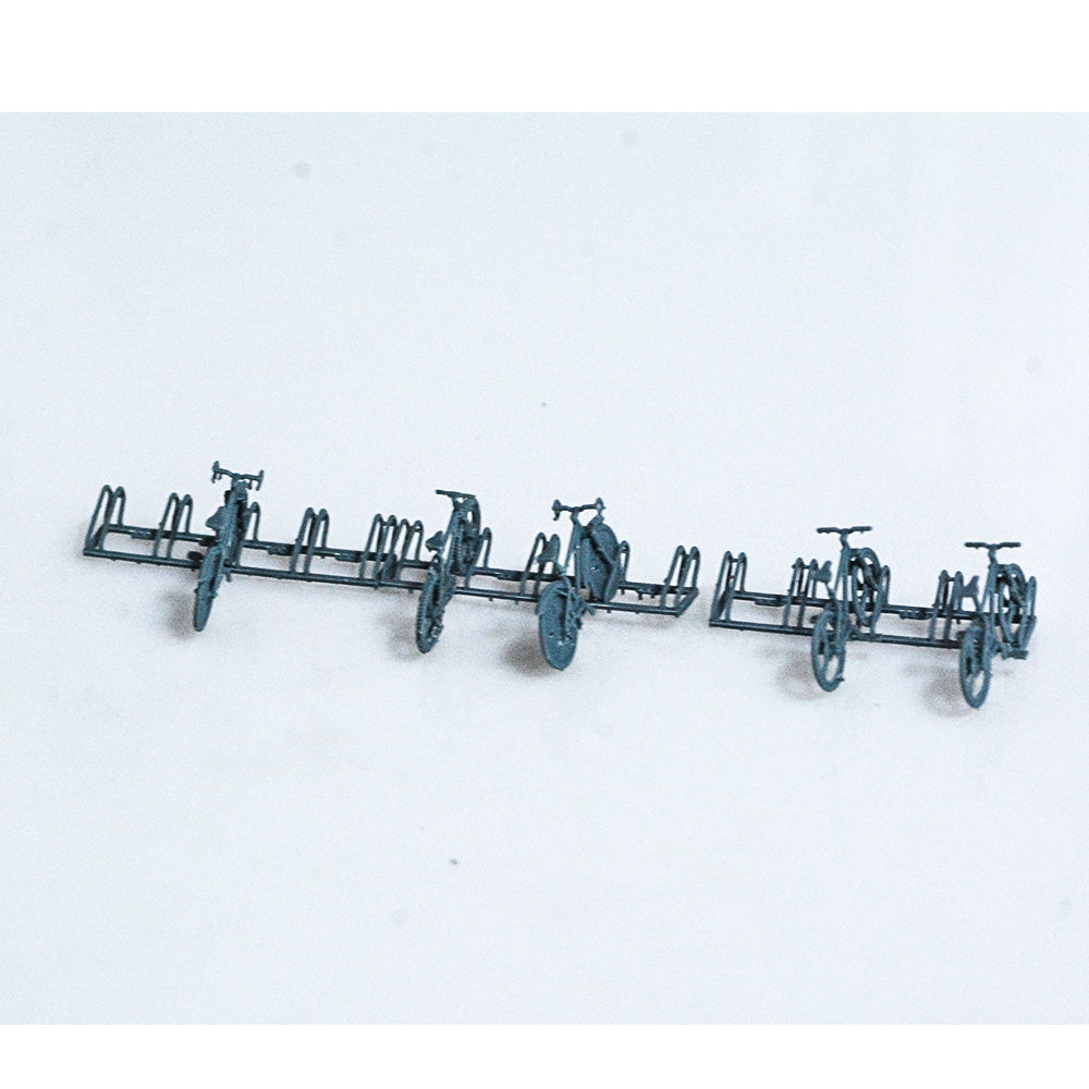Yao's Studio LYTS042 Bicycles 5pcs Bikes Parking Racks Model Trains Layout