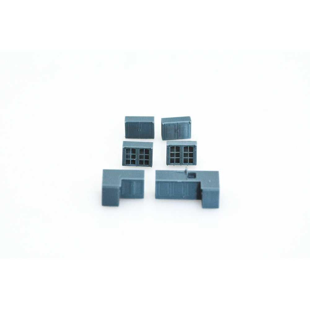 Yao's Studio LYTS001 Miniature Factory Building Military Car Railroad Track Accessory Props Diorama Scenery Kitchen Sink Cabinet Wall Mounted Storage Cabinets set