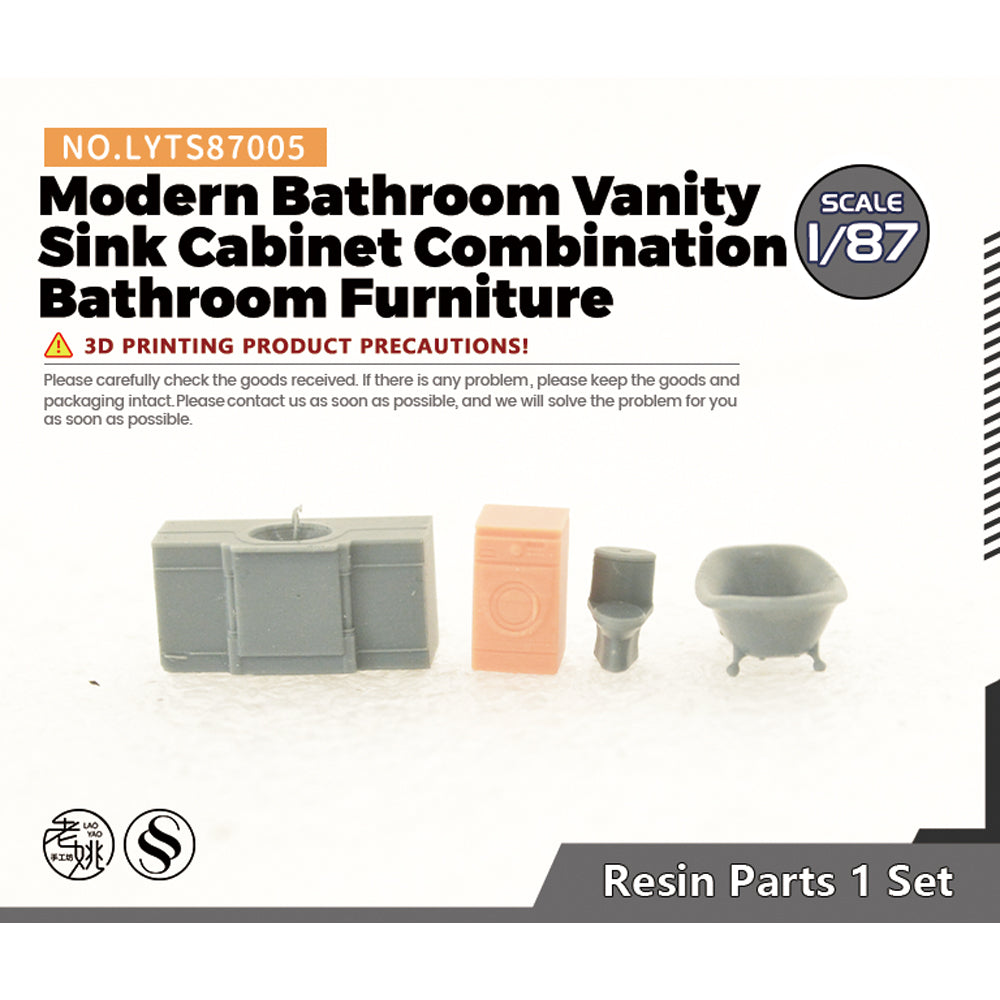 Yao's Studio LYTS005 Miniature Factory Building Military Car Railroad Track Accessory Props Diorama Scenery Modern Bathroom Vanity Sink Cabinet Combination Bathroom Furniture