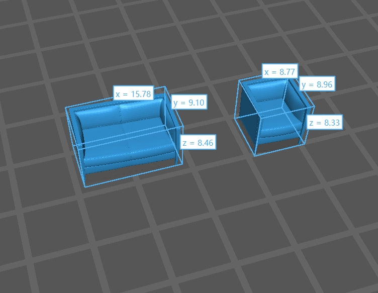 Yao's Studio LYTS008 Miniature Factory Building Military Car Railroad Track Accessory Props Diorama Scenery Office Furniture Business Sofa