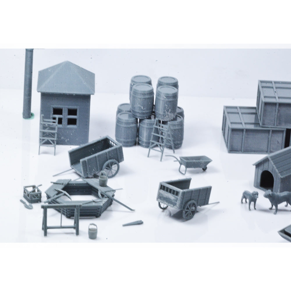 Yao's Studio LYTS035 Miniature Farm Building Set Farm Building Farm Accessories