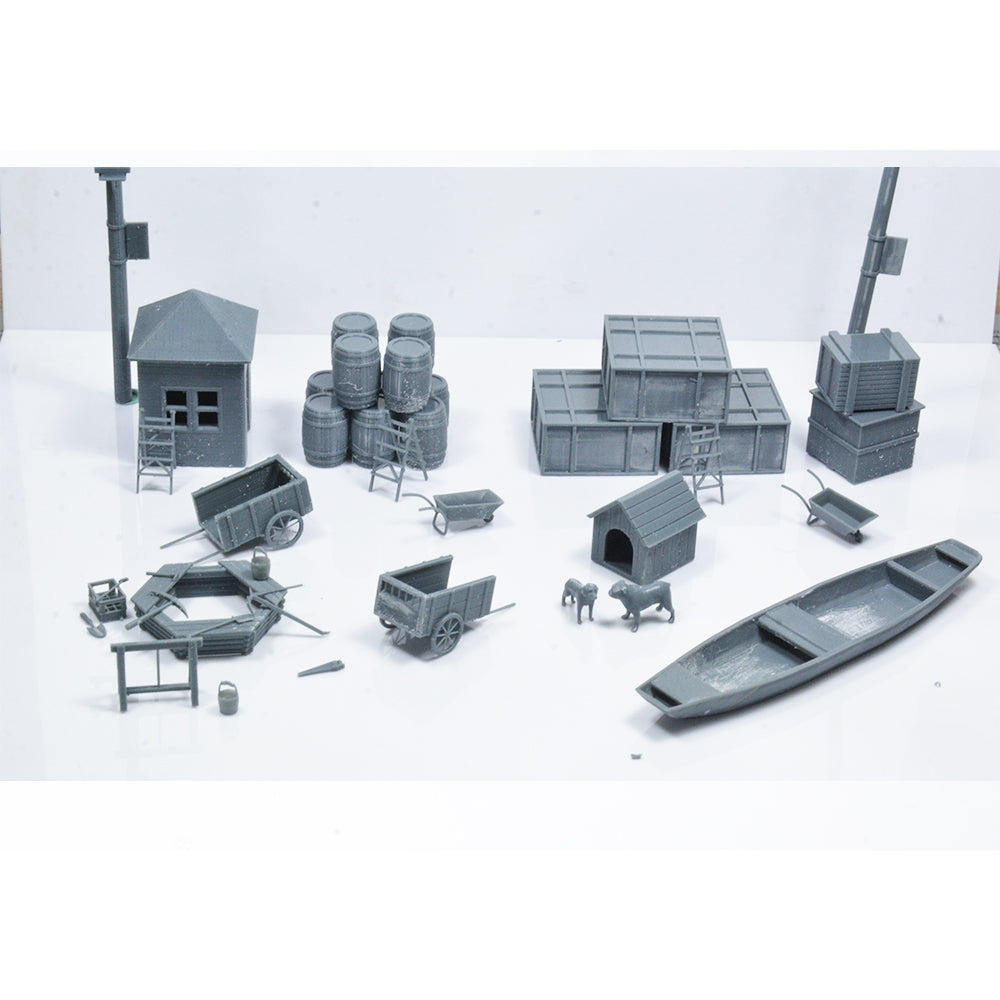 Yao's Studio LYTS035 Miniature Farm Building Set Farm Building Farm Accessories