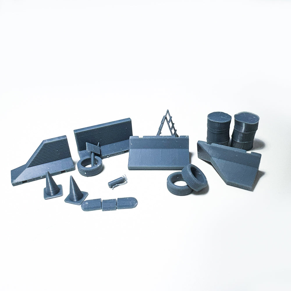 Yao's Studio LYTS043 Railway Scenery Gas Station Junk Stuff Set