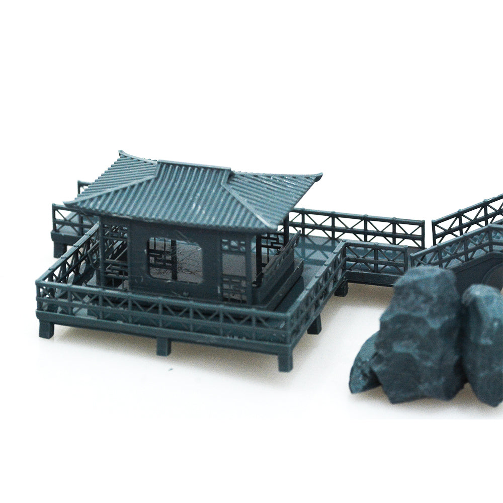 Yao's Studio LYTS045 Miniature Lake Pavilion Scene