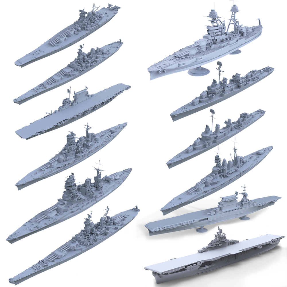 LYWS0001 Pacific War: U.S. vs. Japan Naval Showdown 12pcs