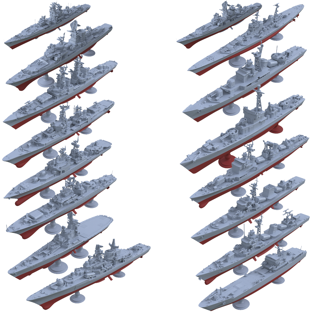 LYWS0004S Cold War Iron Curtain:Soviet Union vs. Modern Navies Full Hull 16pcs