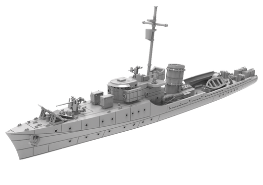 RHWS004 USN Experimental Class Submarine Chaser PC-451 Water line