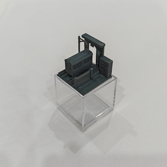 RHMG-157 1/S  3D Printed Architectural Model Decor Miniature Building Ornament For Deskdesktop Ornament  Railway Station Diorama