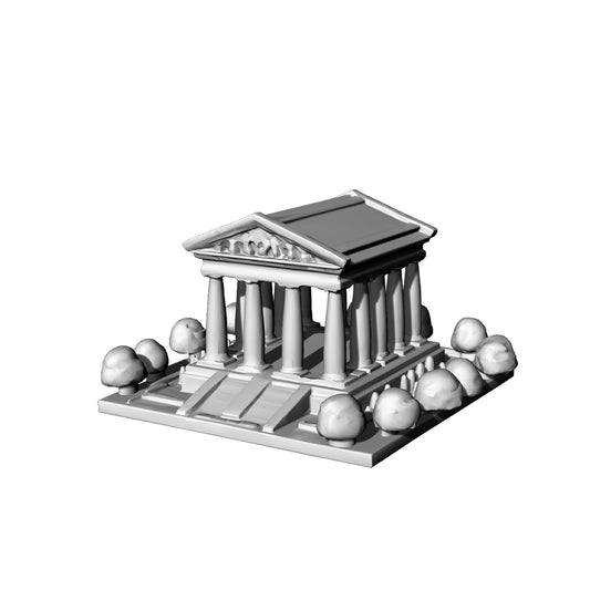 RHMG-186(187) 1/S 1/L Miniature Factory Building Military Car Railroad Track Accessory Props Diorama Scenery Model Ornament The Parthenon in Athens