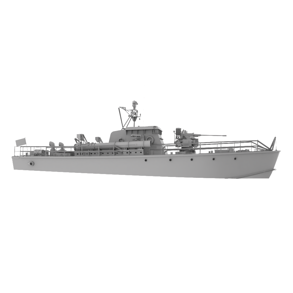 RHWS032 Military Model Kit Water Line British HMS Gay Archer Torpedo Boat