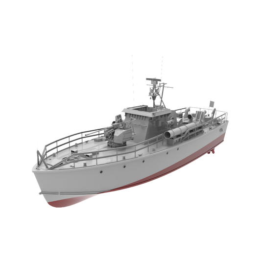 RHWS032S-A Military Model Kit Full Hull British HMS Gay Archer Torpedo Boat
