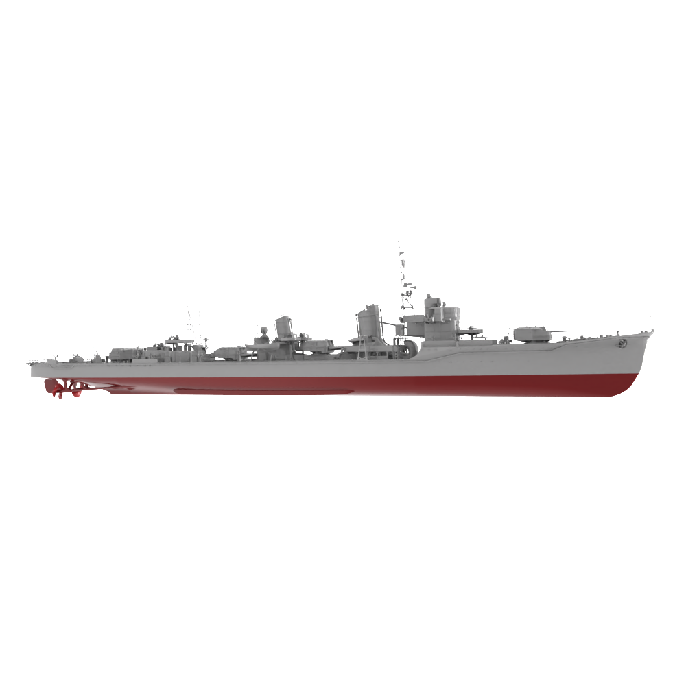 RHWS038S Military Model Kit Full HullIJN Yukikaze Destroyer