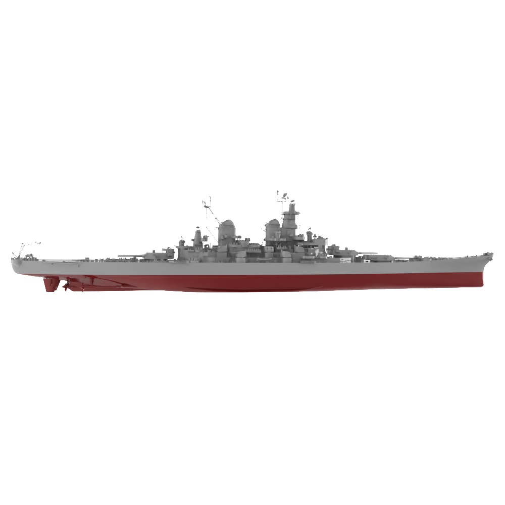 RHWS040S Military Model Kit Full HullUSS Missouri Battleship