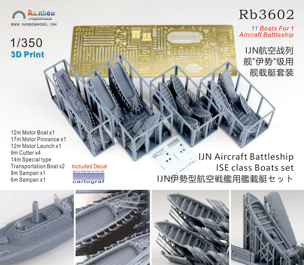 Rainbow RB3602 1/350Detail Up IJN Aircraft Battleship ISE cl – product image 2
