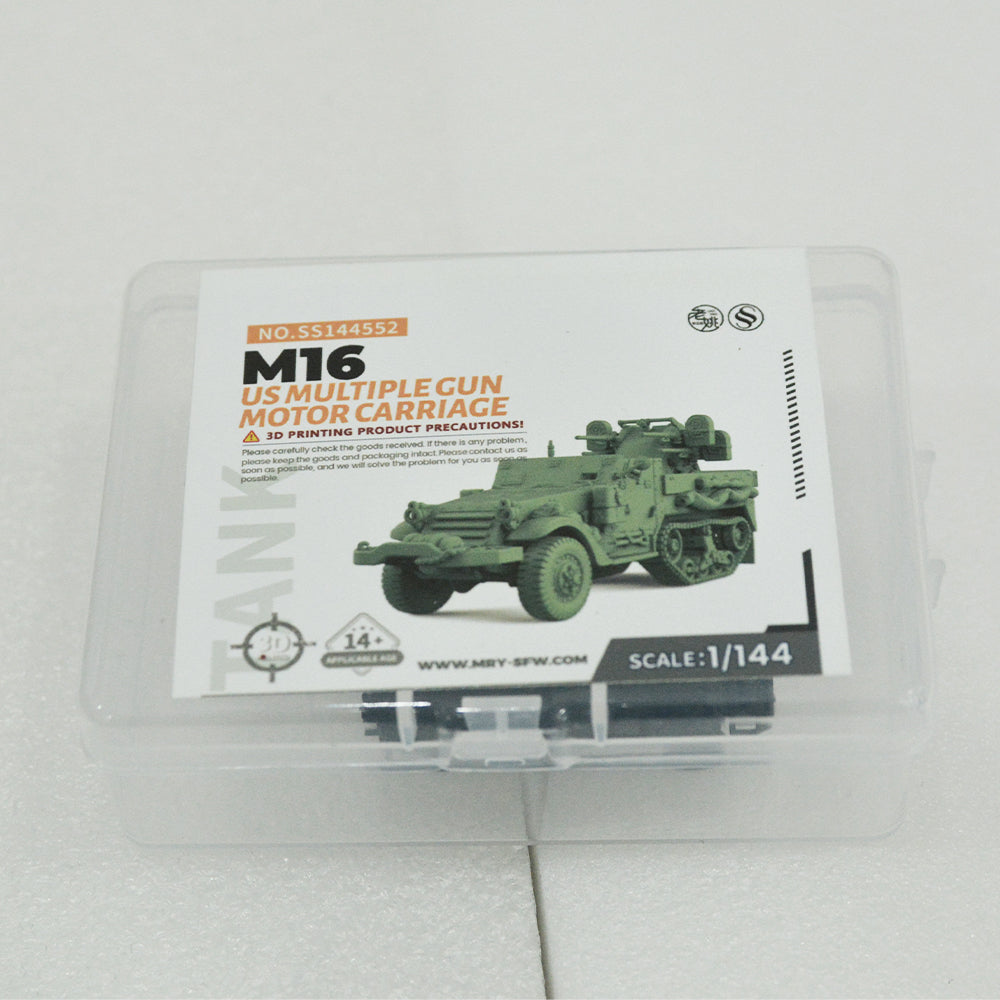 SSMODEL 552D Finished Painted N SCALE Railway Military Model Kit US M16 Multiple Gun Motor Carriage