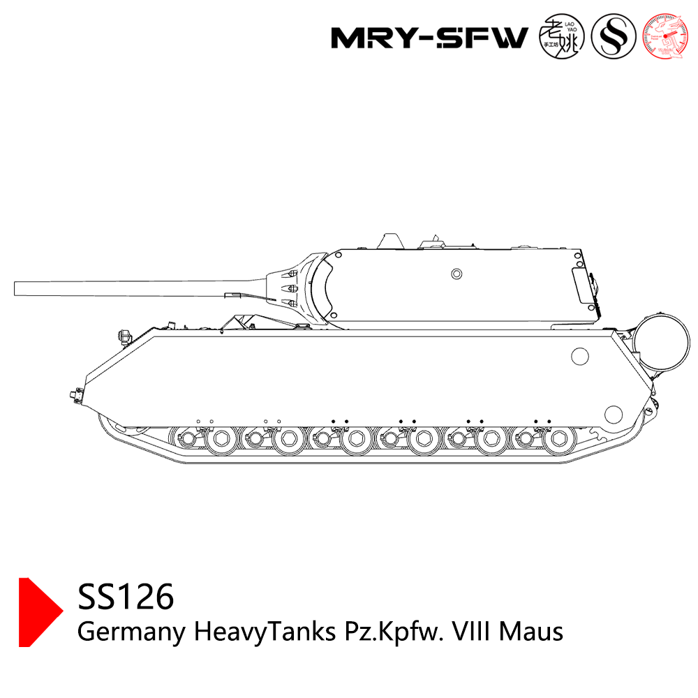 SSMODEL SS126 Military Model Germany HeavyTanks Pz.Kpfw. VIII Maus