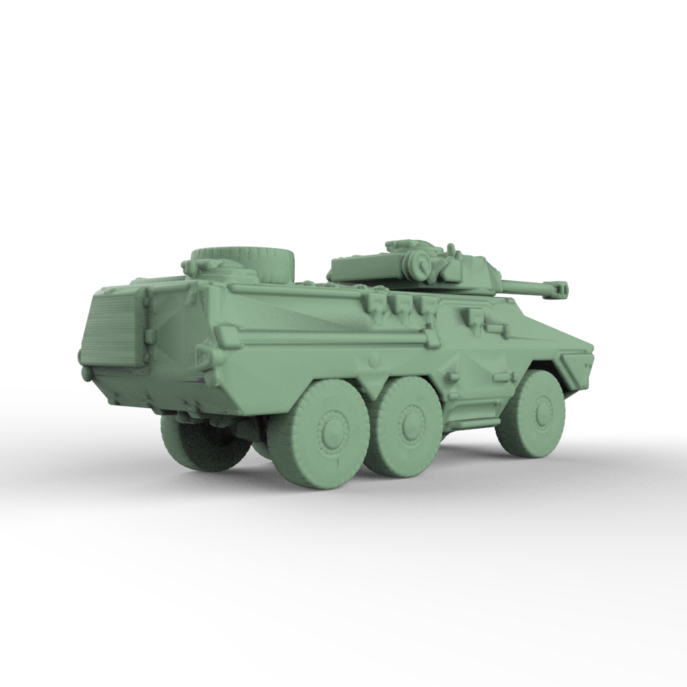 SSMODEL 397D Finished Painted N SCALE Railway Military Model Kit Italy Veicolo Blindato Medio 8x8 Freccia Light Tank
