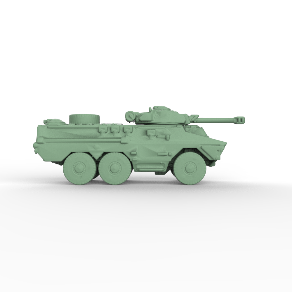 SSMODEL 397D Finished Painted N SCALE Railway Military Model Kit Italy Veicolo Blindato Medio 8x8 Freccia Light Tank
