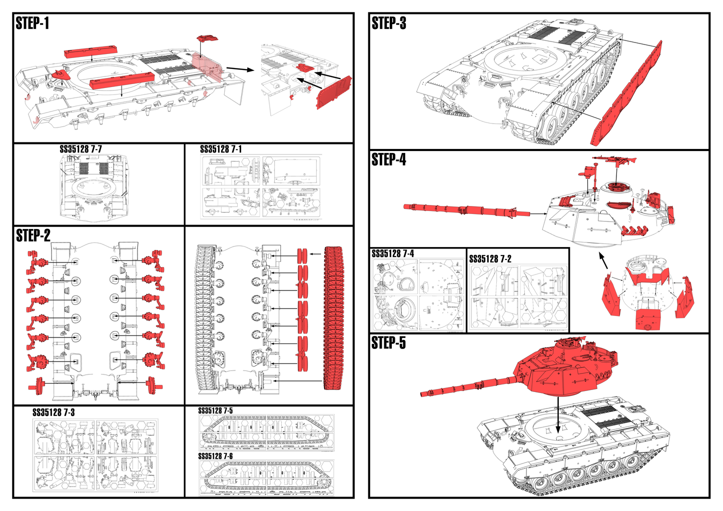 SSMODEL SS128 Military Model Germany MediumTanks Kampfpanzer M48 Super