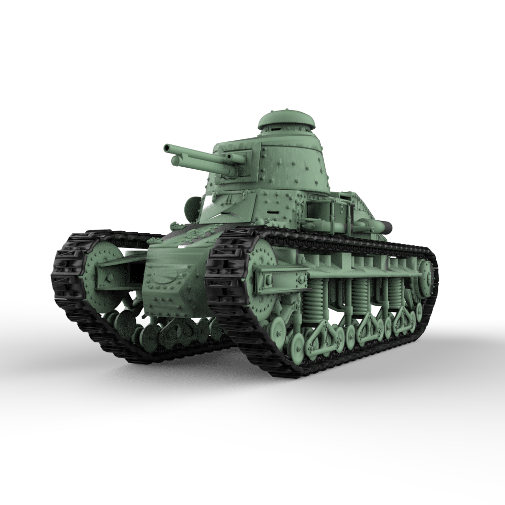 SSMODEL 903 Military Model Kit Japan Renault Otsu 37mm Sogekihou Light Tank