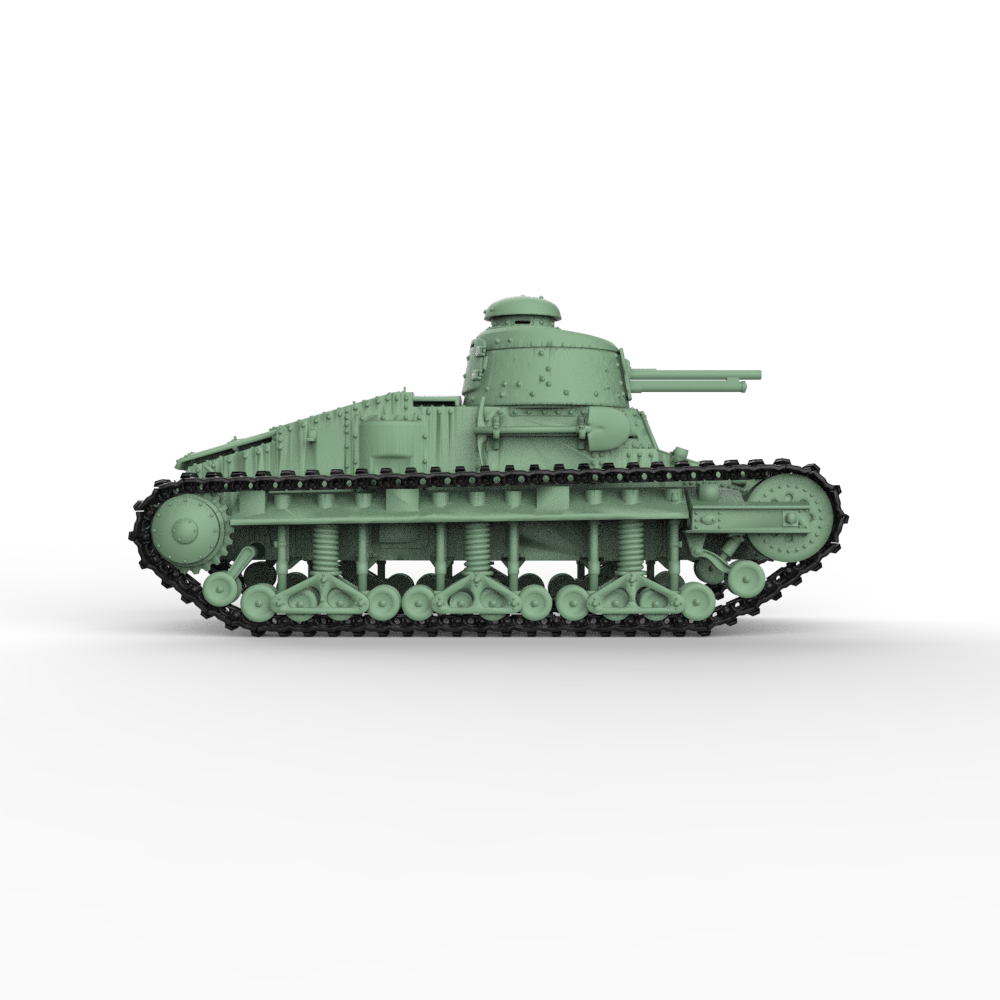 SSMODEL 903 Military Model Kit Japan Renault Otsu 37mm Sogekihou Light Tank