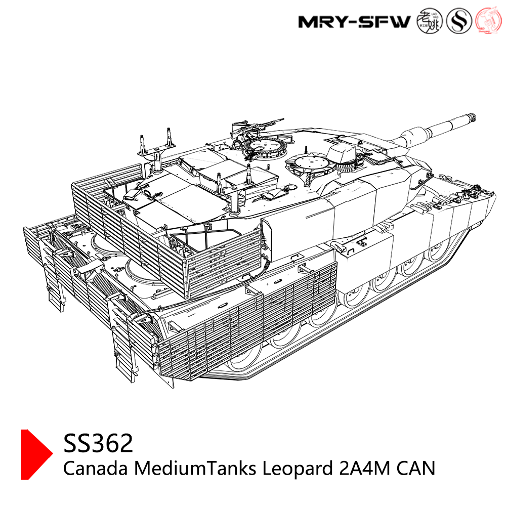 SSMODEL 362 Military Model Kit Canada Leopard 2A4M CAN MediumTank