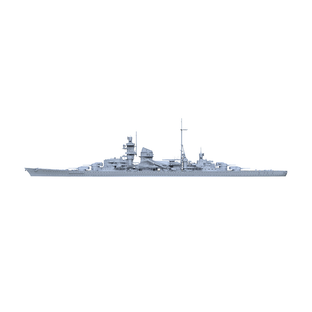 MRY-SFW SSC203 Germany Navy Admiral Hipper-class Bl¡§1cher 2nd Ship Water Line Resin Warship Military Ship Model Hobby Collection Unassembled Unpainted