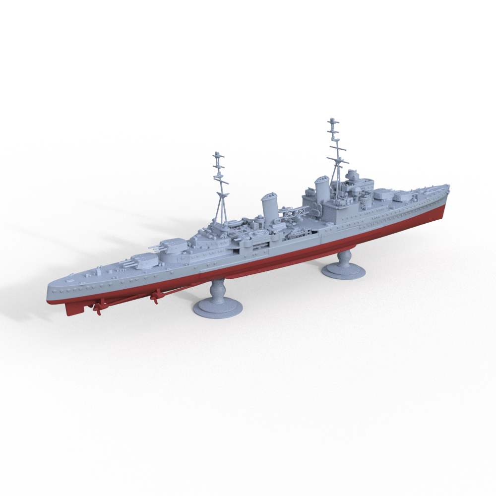 SSMODEL 604S Military Model Kit HMS SOUTHAMPTON Town-class Light Cruiser Full Hull