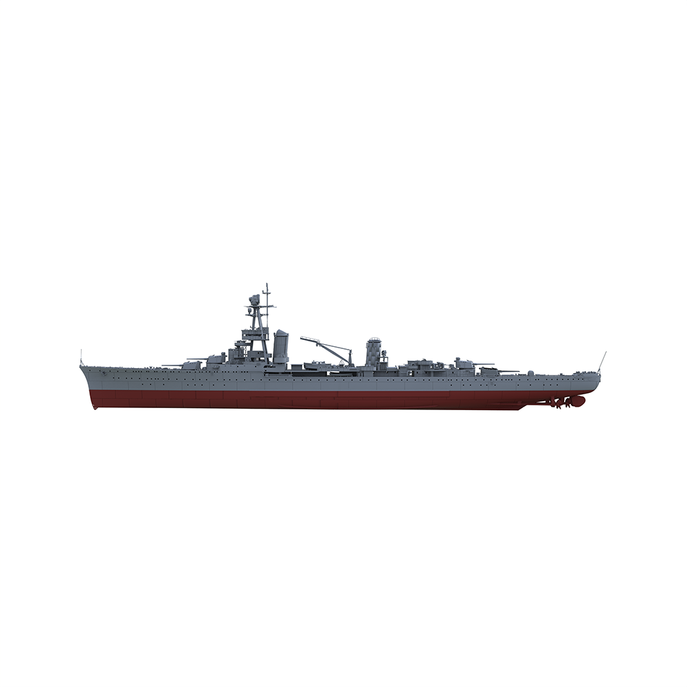 SSMODEL SSC128S Military Model France Suffren Class Suffren Heavy Cruiser Full Hull